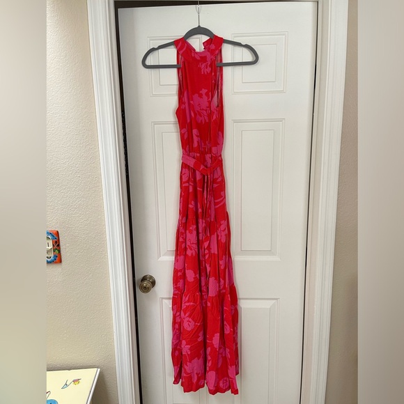 New! Pink & Red Maxi Dress-Small - Picture 8 of 16